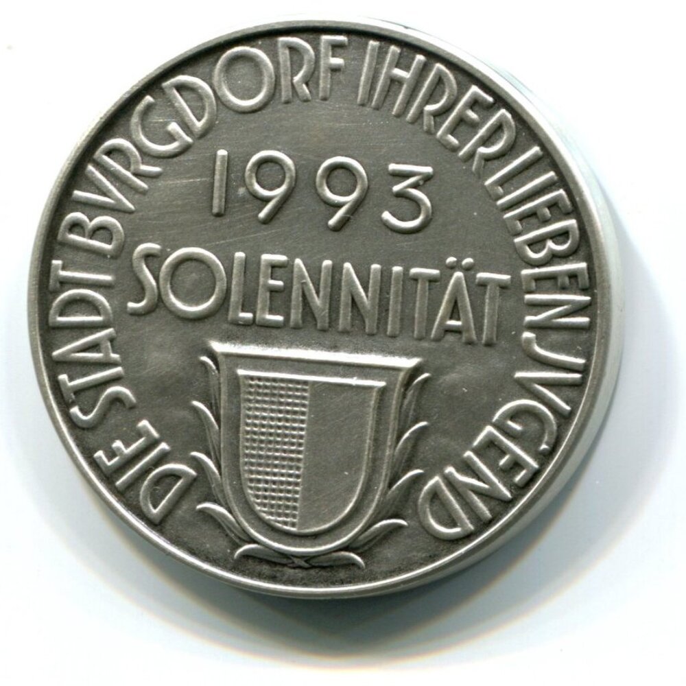 1993 Switzerland Stadt Burgdorf Solennitat Medal (b652-3)